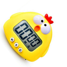 Gelber digitaler Timer-Wecker, Kunststoff, 1x AAA