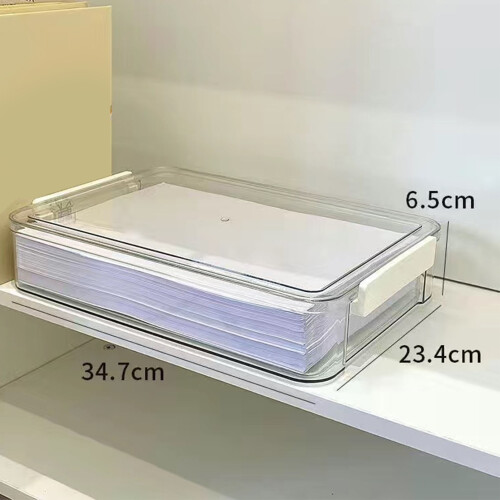 Durable Clear A4 Storage Box PET Document Organizer 1000g 1