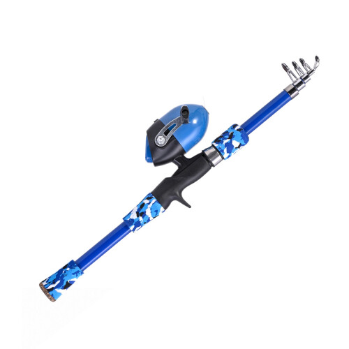 165 cm Spincast-Rute 6-17 lb Blau/Orange/Grün 2