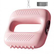 (Pink) Multipurpose Waist Tummy Fascia Massage Rings Portable Deep Tissue Vibration Massager for Muscle Relax