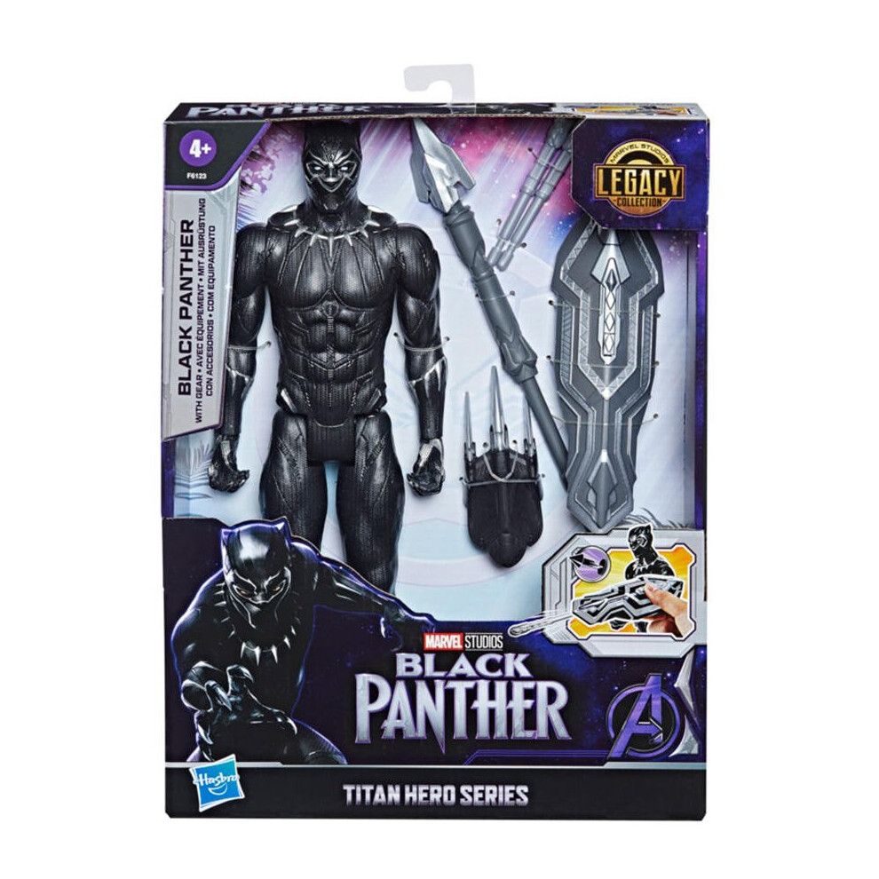 Marvel Avengers Panther Titan Hero Series Deluxe Blast Gear Figure Black