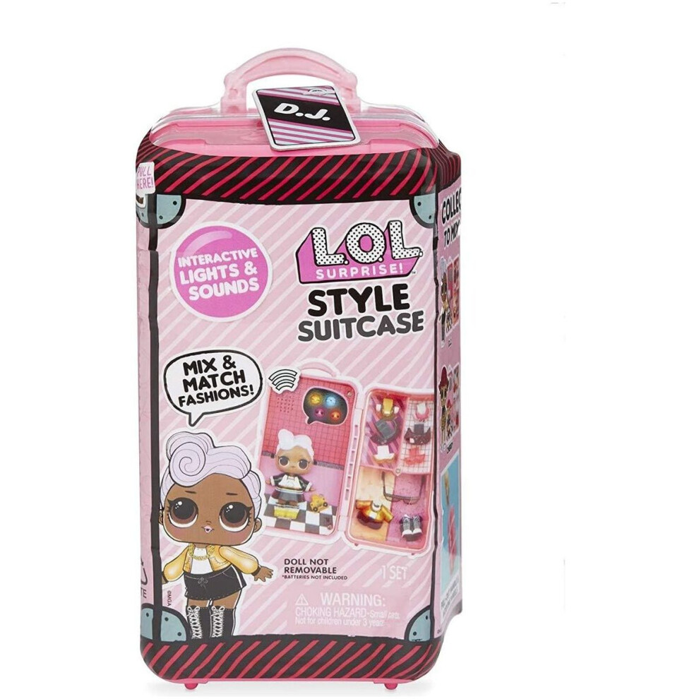 Photos - Doll Accessories LOL Surprise L.O.L Surprise! Style Suitcase - As If D.J. Doll Playset 