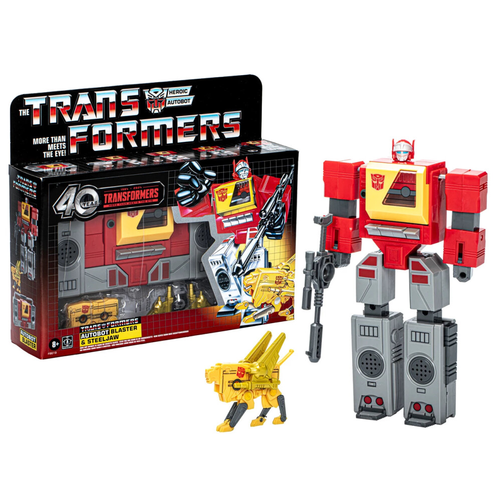 Transformers Retro 40Th Anniversary Autobot Blaster & Steeljaw Action Figure