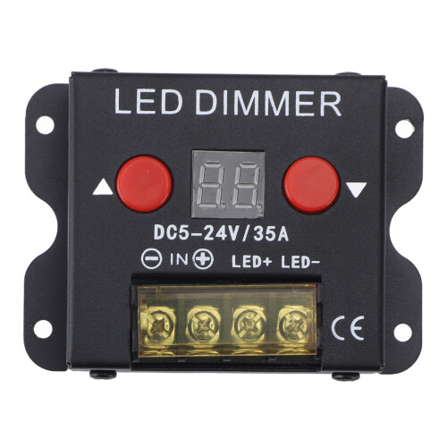 PWM 35A DC5-24V Dimmer 87x63x20mm Silber 2