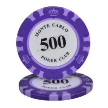 (Face Value 500)Poker Chip Mahjong Texas Hold'em Poker Chip High End Game Card Casino Supplies