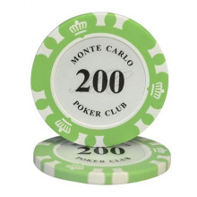 (Face Value 200)Poker Chip Mahjong Texas Hold'em Poker Chip High End Game Card Casino Supplies