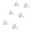 16 pezzi clip per piumone a forma di stella 3x3x3 cm grigio solido 5