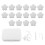 16 pezzi clip per piumone a forma di stella 3x3x3 cm grigio solido 2