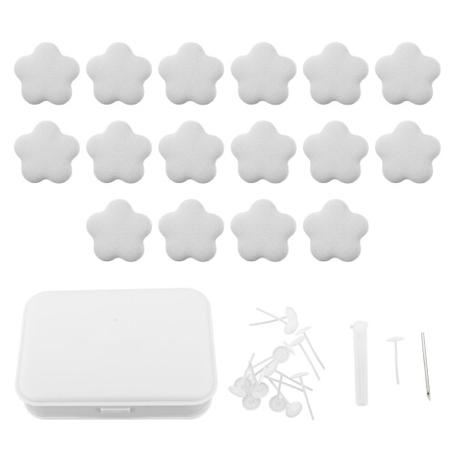 16 pezzi clip per piumone a forma di stella 3x3x3 cm grigio solido 1