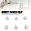 16 pezzi clip per piumone a forma di stella 3x3x3 cm grigio solido 7