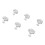 16 pezzi clip per piumone a forma di stella 3x3x3 cm grigio solido 13