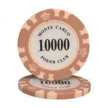 (Face Value 10000)Poker Chip Mahjong Texas Hold'em Poker Chip High End Game Card Casino Supplies