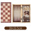 3-en-1 Échecs, Dames et Backgammon en bois 39 x 19,5 cm 3