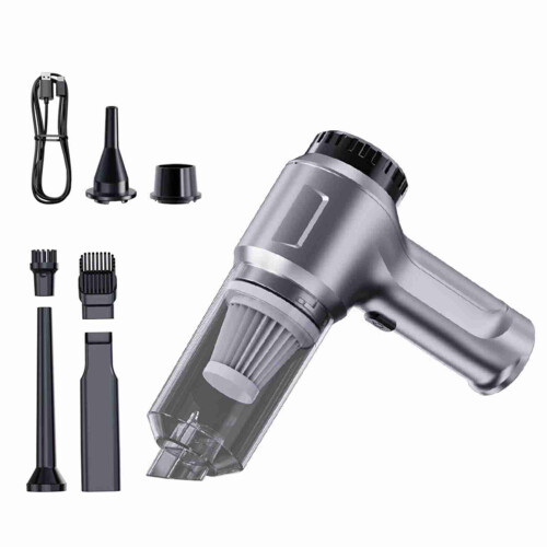 Aspirapolvere per auto wireless 4in1 0.35L 200x155x45mm argento 2