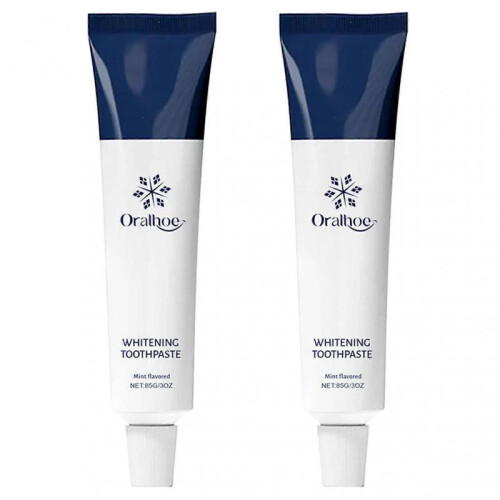 (2pcs)1-3x 3oz. Snow Whitening Toothpaste Fluoride-Free Hydroxyapatite Enamel Mints Flavored Refreshing Toothpaste