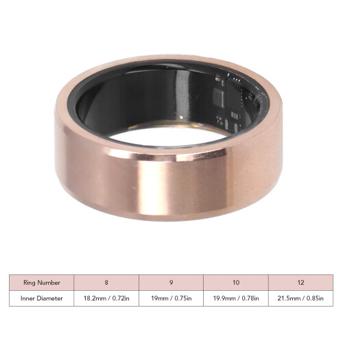 Modèle 12 Smart Ring Gold BT, 18mAh, Taille 12 1