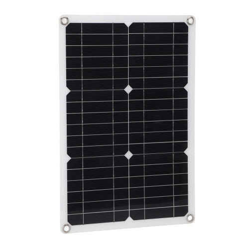 Panneau monocristallin semi-flexible noir 18 V 20 W