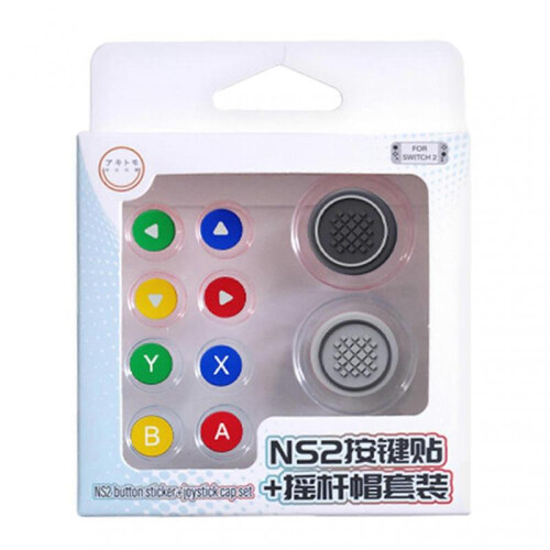 (A)For Switch 2 Silicone Button Covers Thumb Grip Set Easy to Install for Switch 2 Accessories