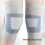2 pièces de genouillères de compression fines XL gris clair 3