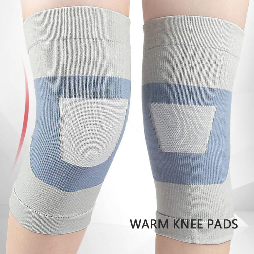 2 pièces de genouillères de compression fines XL gris clair 2