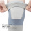 2 pièces de genouillères de compression fines XL gris clair 6