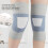 2 pièces de genouillères de compression fines XL gris clair 8