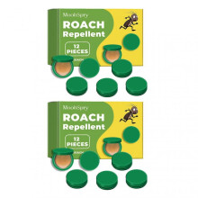 (2 Boxes)Cockroach Busters Reusable Bugs Roach Bait Trap Box for Household Kitchen