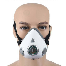 (White)Smart Wearable Air Purifier Electric Face Mask Anti-Pollution Filter Mask
