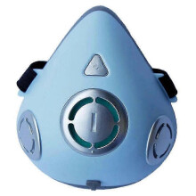 (Blue)Smart Wearable Air Purifier Electric Face Mask Anti-Pollution Filter Mask