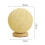 Lampe de table LED à boule en rotin 3 W, à intensité variable, naturelle 2