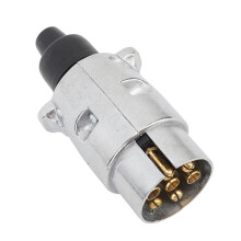 DC12V 7 Pin Truck Trailer Plug Socket Wiring Harness Kit for RV Car Ship