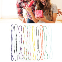 10 Stück afrikanische Taillenkette aus Perlen, 39 cm, bunt, 112 g