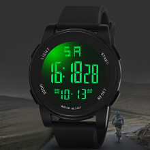 Orologio sportivo digitale, quadrante da 50 mm, lunghezza 270 mm, cinturino da 24 mm