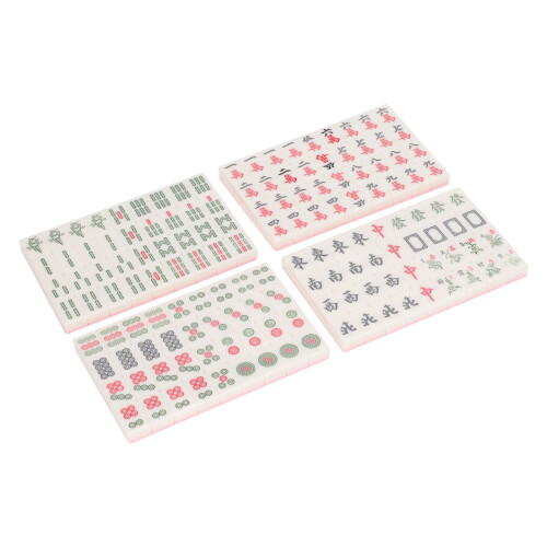 Small Travel-Sized Mahjong Set Clear Patterns and Lightweight Design