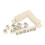 Ivory Small Mahjong Set - Clear Patterns Travel-Ready and Durable 11