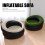 Inflatable Couch Portable Ergonomic Blow Up Sofa 75x75x45cm Brown 5