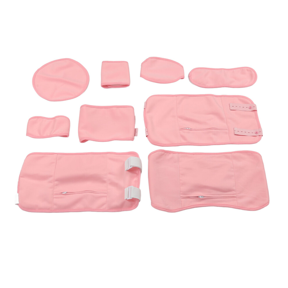 9PCS Reusable Castor Oil Pack Set with Adjustable Wraps for Insomnia