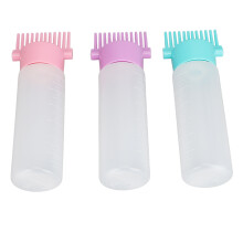 3 pezzi di bottiglia in plastica con pettine per radici, 6 oz, scala graduata