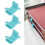 8PCS Silicone Baking Pan Stackers Space Saver Cookie Sheet and Baking Rack Set 13