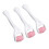 3 pezzi in silicone roller massaggiante per viso e occhi rosa 14