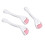 3 pezzi in silicone roller massaggiante per viso e occhi rosa 15