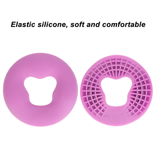 Almohada de masaje facial de silicona morada para spa 2