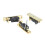 GA1221 3-teiliges Set Single-Roller-Sattelbrücke Schwarz/Gold 14