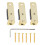 GA1221 3-teiliges Set Single-Roller-Sattelbrücke Schwarz/Gold 3