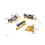 GA1221 3-teiliges Set Single-Roller-Sattelbrücke Schwarz/Gold 2