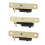 GA1221 3-teiliges Set Single-Roller-Sattelbrücke Schwarz/Gold 15