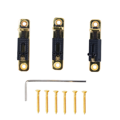 GA1221 3-teiliges Set Single-Roller-Sattelbrücke Schwarz/Gold