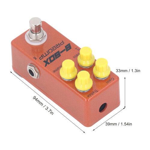 B Box Mini Pédale Préampli Alliage d'aluminium Overdrive 1