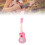 Kids Plastic Ukulele 35cm Pink Rabbit Style 4 Strings Educational Music Gift 1