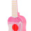 Kids Plastic Ukulele 35cm Pink Rabbit Style 4 Strings Educational Music Gift 4